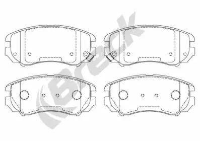 Комплект тормозных колодок, дисковый тормоз BRECK купить